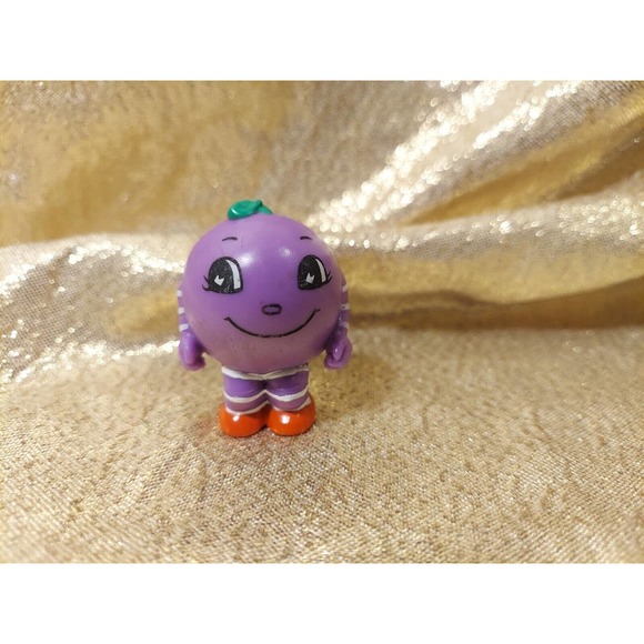 1991 BANG-a-DRUM Plum Grape Original FRISCH'S BIG BOY 2" PVC VINTAGE Meal Toy - Picture 1 of 7